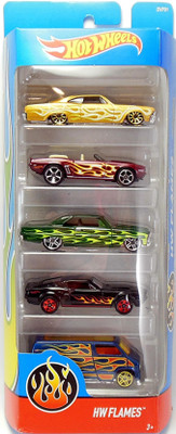 Hot Wheels HW FLAMES(91) 5S PACK(Multicolor)