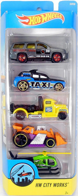

Hot Wheels HW CITY WORKS 5S PACK(Multicolor)