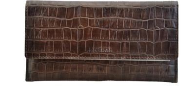 

MANDAVA Women Casual Brown Genuine Leather Wallet(6 Card Slots)