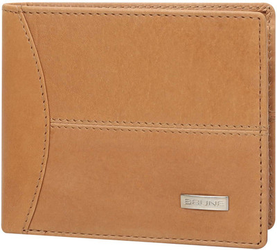 

Brune Men Tan Genuine Leather Wallet(6 Card Slots)