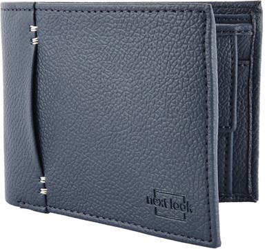 

Next Look Men Blue Genuine Leather Wallet(5 Card Slots)