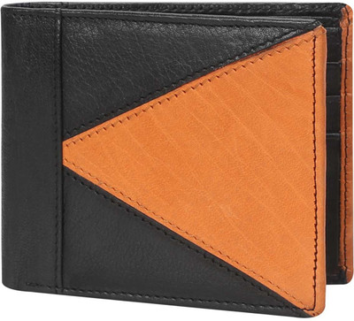 

Brune Men Black, Tan Genuine Leather Wallet(6 Card Slots)