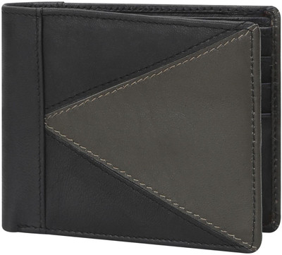 

Brune Men Grey, Black Genuine Leather Wallet(6 Card Slots)