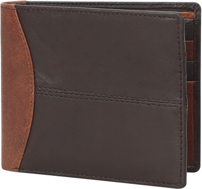 

Brune Men Brown Genuine Leather Wallet(6 Card Slots)