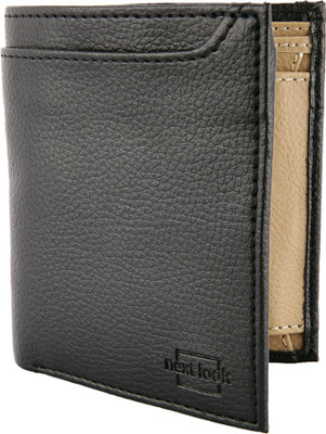 

Next Look Men Black Genuine Leather Wallet(5 Card Slots)
