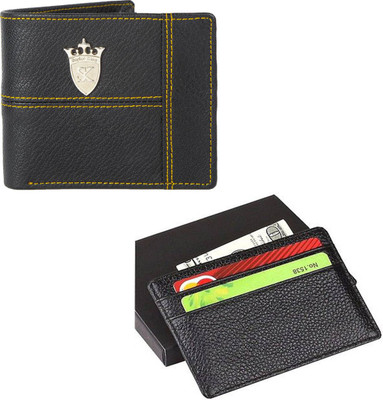 

Styler King Men Black Artificial Leather Wallet(13 Card Slots)