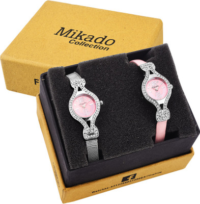 

Mikado New stylish fashionable watch for girls and women(pack of 2) Watch - For Women