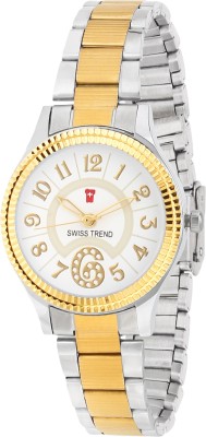 Swiss Trend ST2271 Superior White Dial Watch  - For Women   Watches  (Swiss Trend)