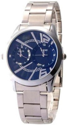 Jack Klein Stylish Blue Dial Silver Strap Quartz Watch  - For Men   Watches  (Jack Klein)