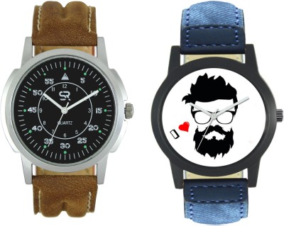 Shivam Retail SR01FXM407 Foxter Stylist Combo For Boys With Designer Leather Strap All New Branded Collection Pack of 2 Watch  - For Men   Watches  (Shivam Retail)