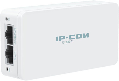 

IP-COM POE Injector - PSE30G-AT Worldwide Adaptor(White)