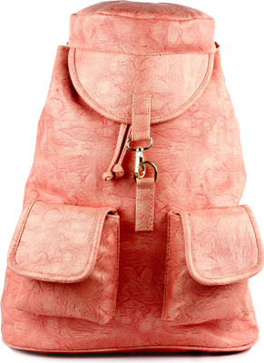 

ramposh Women Rexine Stylish Trendy Collage Backpack 15 L Backpack(Pink)