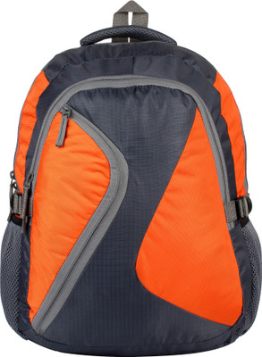

Favria Bags N Packs Series 25 L Laptop Backpack(Orange, Grey), Grey;orange