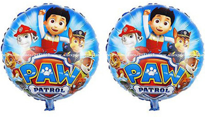 

PARTY PROPZ Printed 18" FOIL BALLOON SET OF 2PCS/PAW PATROL BIRTHDAY DECORATION/PAW PATROL PARTY SUPPLIES Balloon(Multicolor, Pack of 2)