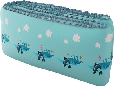 

Fancy Fluff Cotton Bedding Set(Turquoise, 1 Bumper)