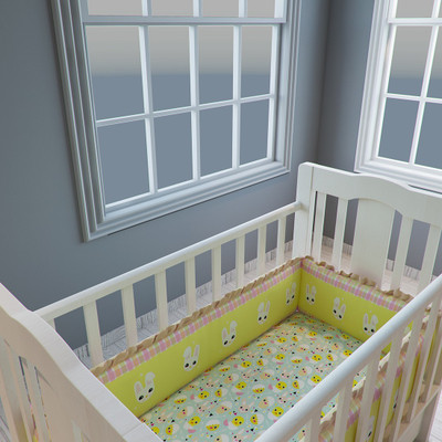 

Fancy Fluff Cotton Bedding Set(Yellow, 1 Bumper)
