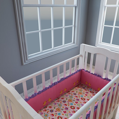 

Fancy Fluff Cotton Bedding Set(Pink, 1 Bumper)