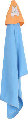 

First Trend Cartoon  Hooded Baby Blanket(Polyester, Blue