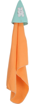 

First Trend Cartoon  Hooded Baby Blanket(Polyester, Peach