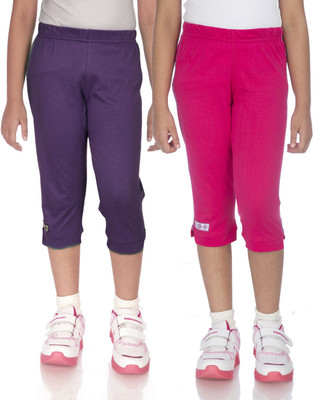 

Ocean Race Capri For Girls Self Design Cotton(Multicolor, Hot pink & grape
