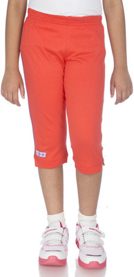 

Ocean Race Capri For Girls Self Design Cotton(Orange, Coral