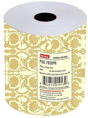 

Desmat Thermal Roll 78mm x 50Mtr Thermal Cash Register Paper(78 mm x 50000 mm)