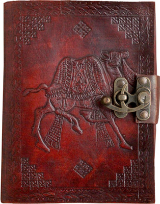 

Crafts A5 Diary(Embossed handmade leather diary, Brown)