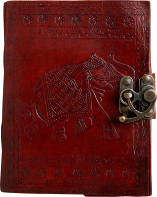 

Crafts A5 Diary(Embossed handmade leather diary, Brown)