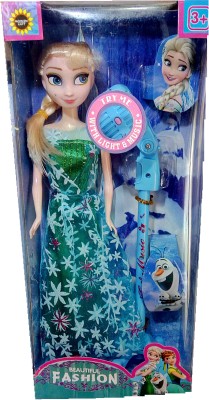 

TALKING GANESHA FROZEN PRINCESS Anna/Elsa WITH Light & Musical Mic. Toy Girl 28 cm (Multicolor)(Multicolor)