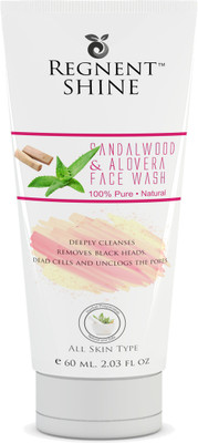 

Regnent Shine Sandalwood & Aloe-Vera Face Wash (100% Pure & Natural) Face Wash(60 ml)