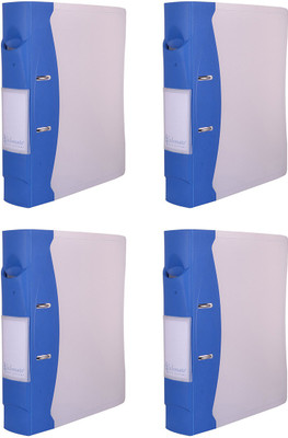 

Infomate Poly Propylene Matt PP Box file, Office Products(Set Of 4, Blue)
