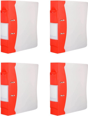 

Infomate Poly Propylene Matt PP Box file, Office Products(Set Of 4, Red)