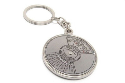 

CTW 50 Yr Calender Metal Keychain Key Chain(Silver)