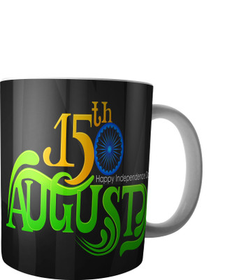 

RD Creations Specially Designed Coffee mug on the occasion on National festival Independence Day 15081947ID290 Ceramic Mug(300 ml), Multicolor