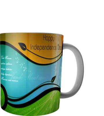 

RD Creations Specially Designed Coffee mug on the occasion on National festival Independence Day 15081947ID239 Ceramic Mug(300 ml), Multicolor