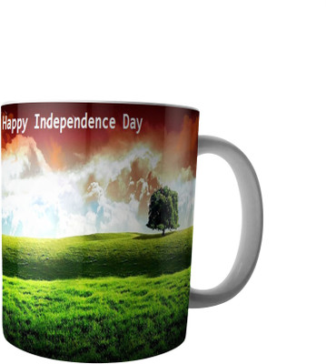 

RD Creations Specially Designed Coffee mug on the occasion on National festival Independence Day 15081947ID279 Ceramic Mug(300 ml), Multicolor