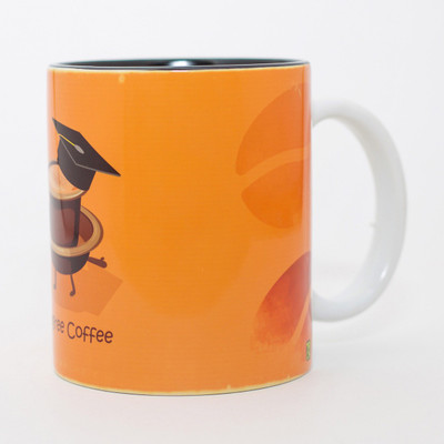 

MadCap Designer - Degree Coffee Ceramic Mug(350 ml), Multicolor