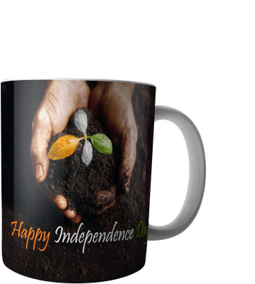 

RD Creations Specially Designed Coffee mug on the occasion on National festival Independence Day 15081947ID278 Ceramic Mug(300 ml), Multicolor