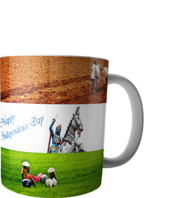 

RD Creations Specially Designed Coffee mug on the occasion on National festival Independence Day 15081947ID293 Ceramic Mug(300 ml), Multicolor