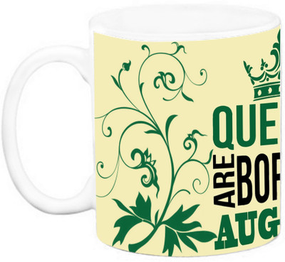 

EFW Queen Are Born In August (Design 1) Ceramic Mug(325 ml), Multicolor