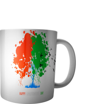 

RD Creations Specially Designed Coffee mug on the occasion on National festival Independence Day 15081947ID295 Ceramic Mug(300 ml), Multicolor