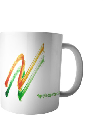 RD Creations Specially Designed Coffee mug on the occasion on National festival Independence Day 15081947ID270 Ceramic Mug(300 ml), Multicolor