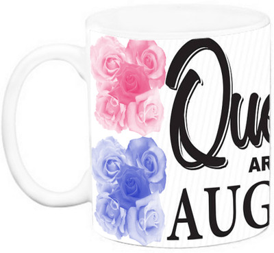 

EFW Queen Are Born In August (Design 2) Ceramic Mug(325 ml), Multicolor