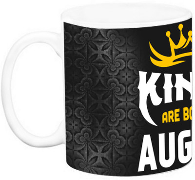 

EFW Kings Are Born In August Ceramic Mug(325 ml), Multicolor