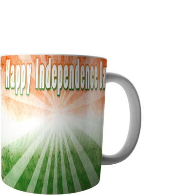 

RD Creations Specially Designed Coffee mug on the occasion on National festival Independence Day 15081947ID289 Ceramic Mug(300 ml), Multicolor