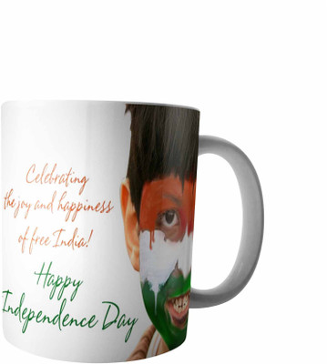

RD Creations Specially Designed Coffee mug on the occasion on National festival Independence Day 15081947ID219 Ceramic Mug(300 ml), Multicolor