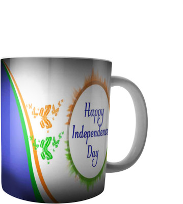 

RD Creations Specially Designed Coffee mug on the occasion on National festival Independence Day 15081947ID274 Ceramic Mug(300 ml), Multicolor