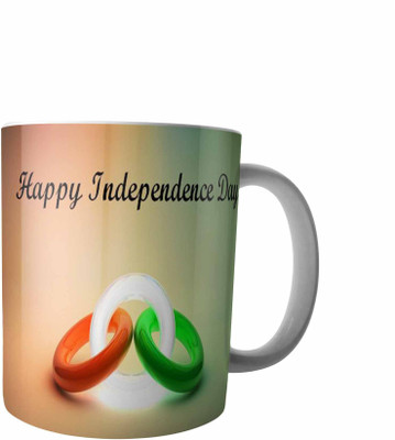 

RD Creations Specially Designed Coffee mug on the occasion on National festival Independence Day 15081947ID218 Ceramic Mug(300 ml), Multicolor