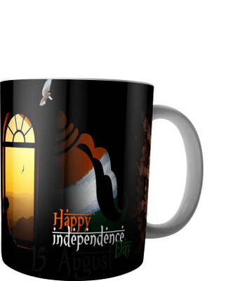 

RD Creations Specially Designed Coffee mug on the occasion on National festival Independence Day 15081947ID234 Ceramic Mug(300 ml), Multicolor
