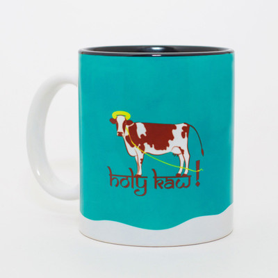 

MadCap Limited Edition Designer - Holy Kaw Ceramic Mug(350 ml), Multicolor